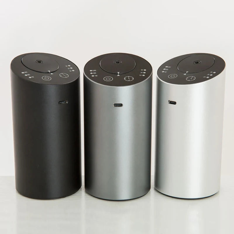 Wireless Car Aroma Diffuser with 20ml Empty Essential Oil Bottle Rechargeable Fragrance Diffuser Electric Smell for Home Bedroom