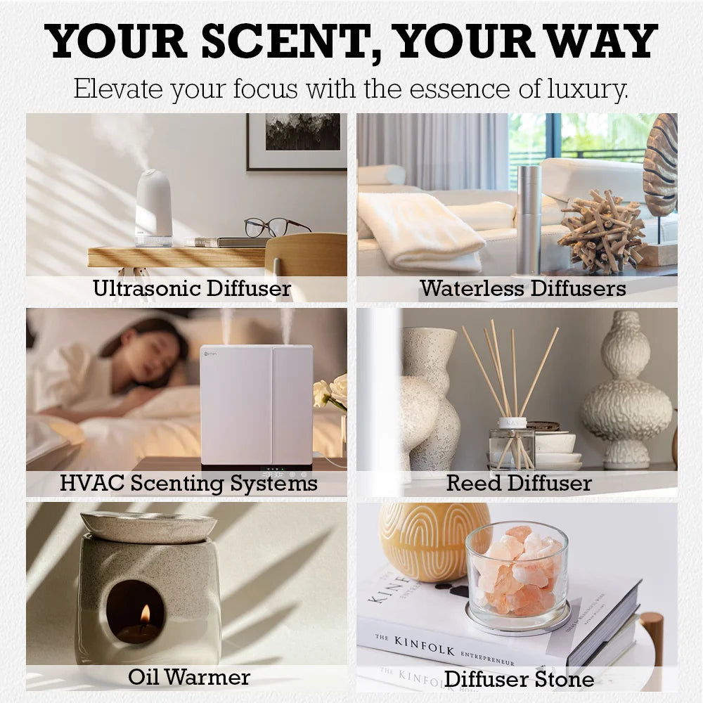 100ML Hotel Room Fragrance Diffuser for Home Air Freshener Scenting Device Air Purifier Humidifier Car Essential Oil Refil