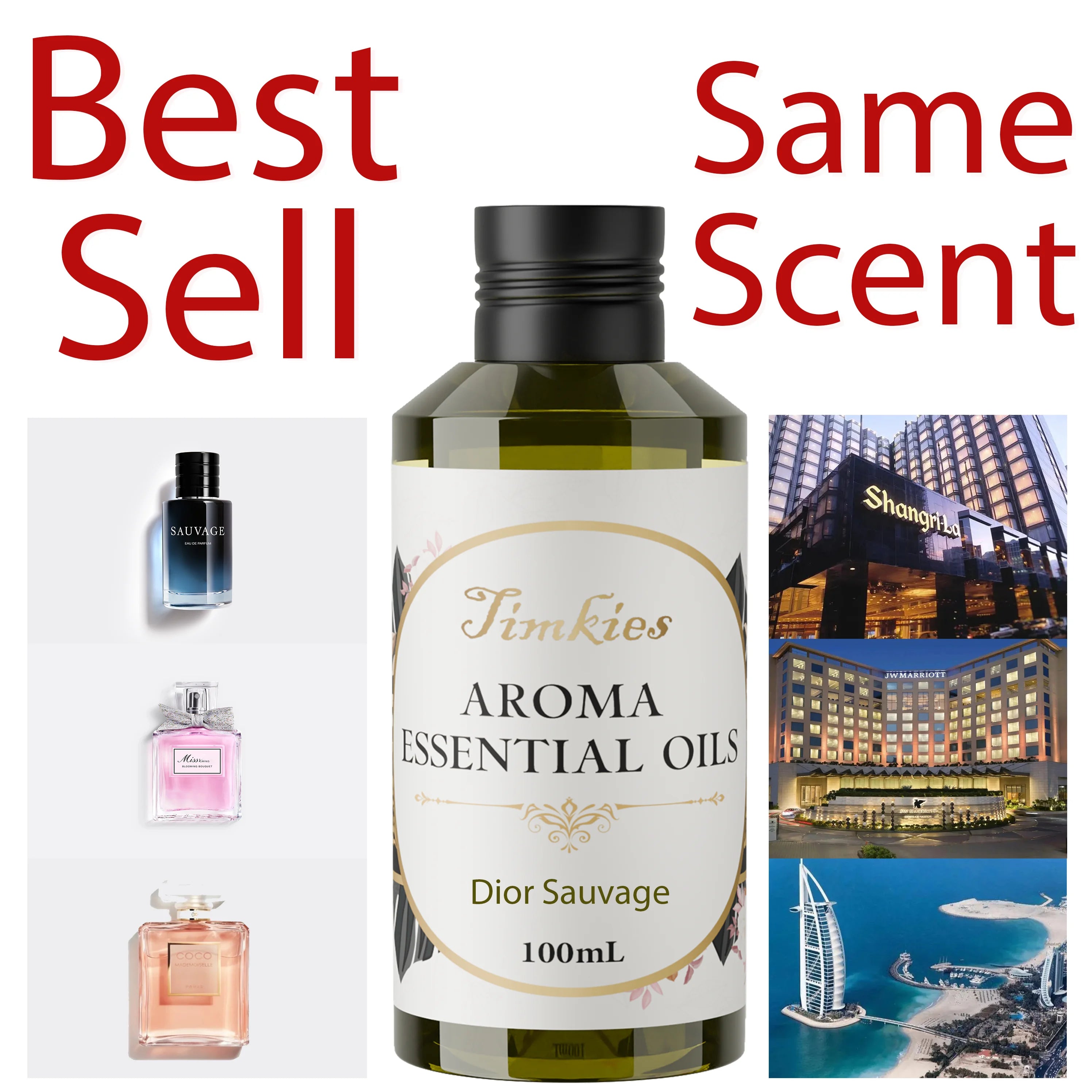 100ML Hotel Room Fragrance Diffuser for Home Air Freshener Scenting Device Air Purifier Humidifier Car Essential Oil Refil