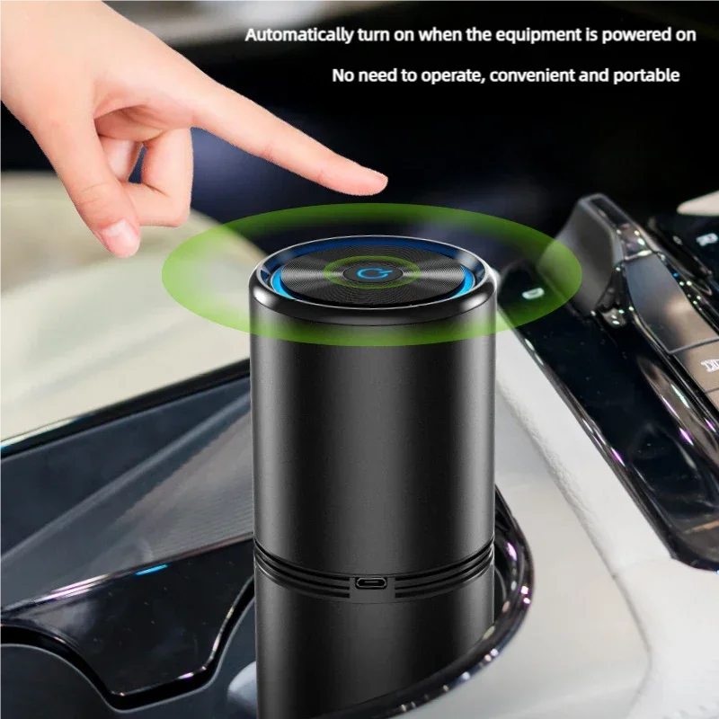 Xiaomi Youpin Car Air Purifier Negative Ion Generator USB Low Noise Deodorizer Smoke Odor Remover Mi Air Cleaner Home New Gift