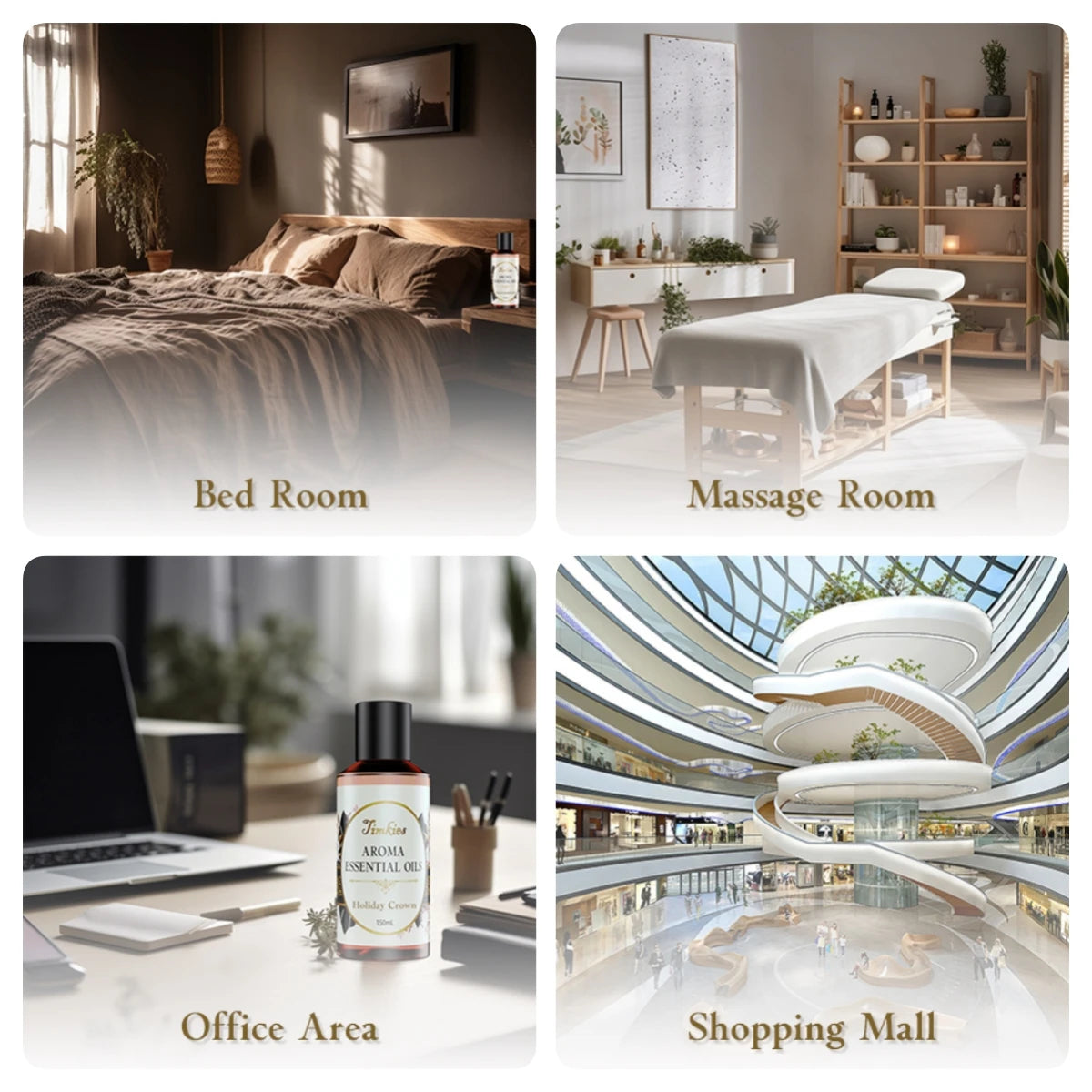 100ML Hotel Room Fragrance Diffuser for Home Air Freshener Scenting Device Air Purifier Humidifier Car Essential Oil Refil