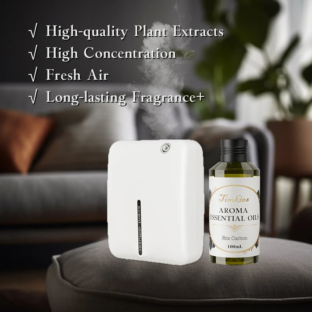 100ML Hotel Room Fragrance Diffuser for Home Air Freshener Scenting Device Air Purifier Humidifier Car Essential Oil Refil